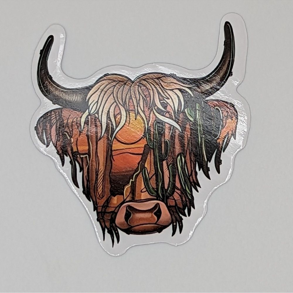 Highland‎ Cow Sticker